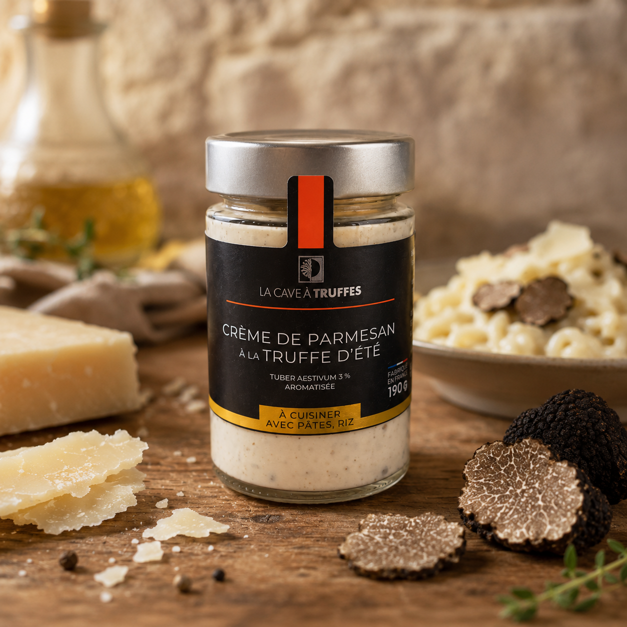 Crème de parmesan à la truffe d’été 3 %