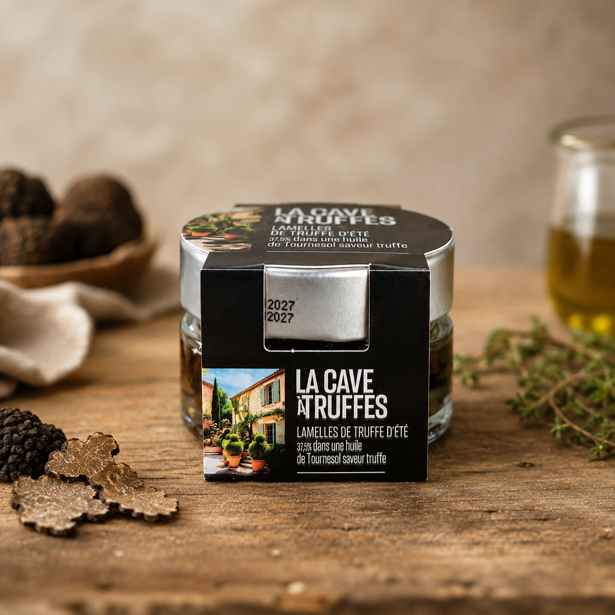 Lamelles de truffe d’été 37,5 % – Pot 40 g
