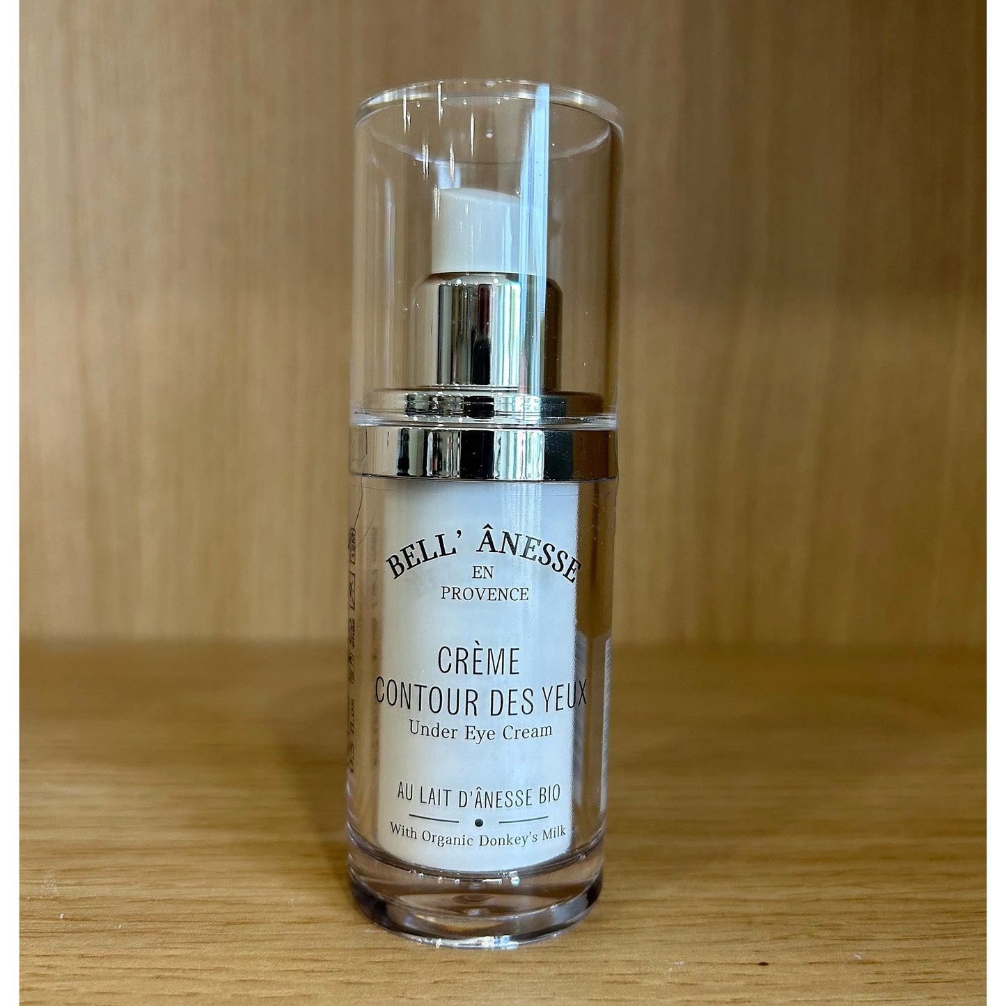 Flacon de crème contour des yeux Bell’Anesse au lait d’ânesse bio
