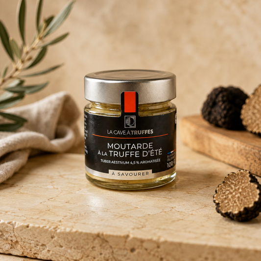 Moutarde à la truffe d’été 4,5 % – Pot 100 g