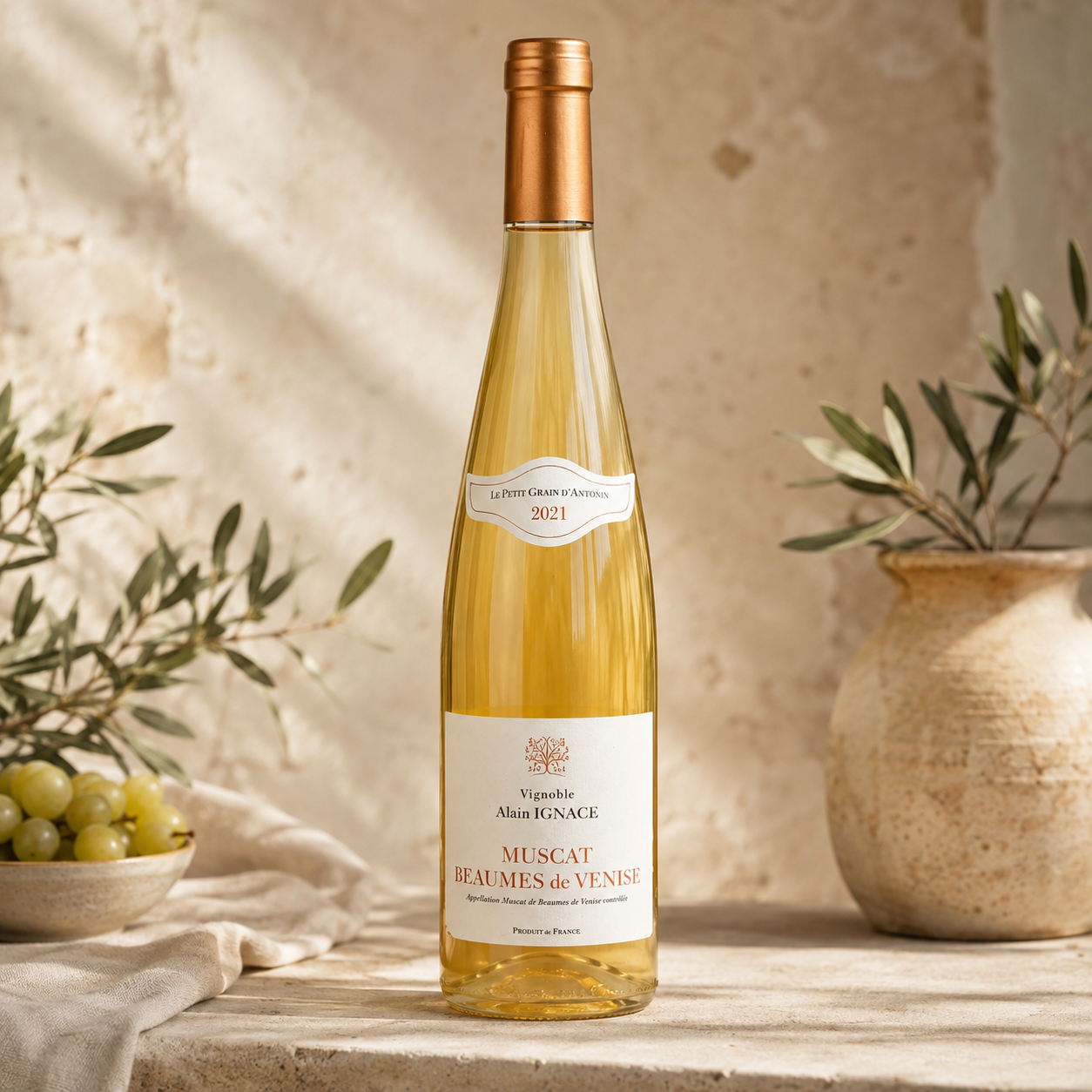 Muscat de Beaumes-de-Venise blanc – Le Petit Grain d’Antonin – Domaine Alain Ignace