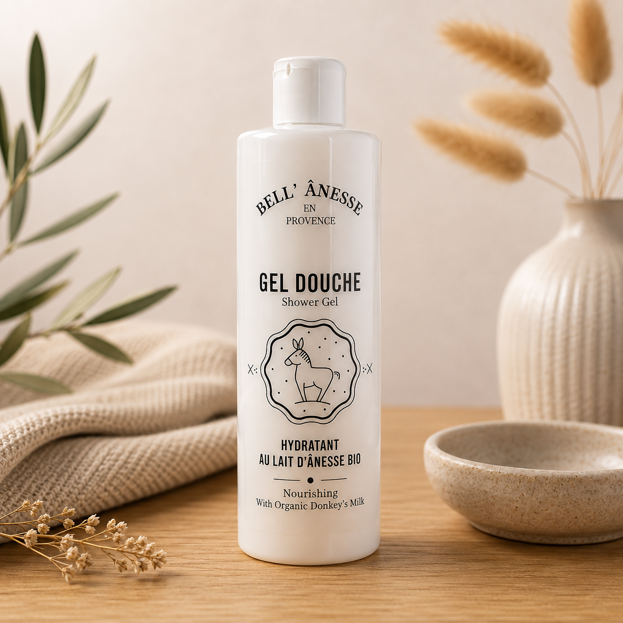 Bell’Anesse – Gel douche hydratant au lait d’ânesse bio