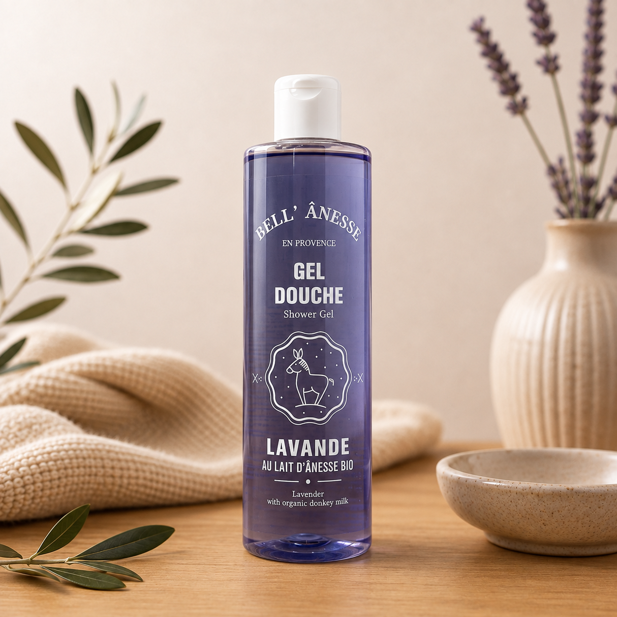 Bell’Anesse – Gel douche hydratant au lait d’ânesse bio