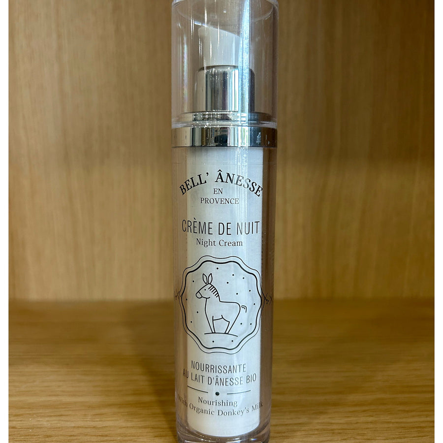 Flacon de crème de nuit Bell’Anesse au lait d’ânesse bio